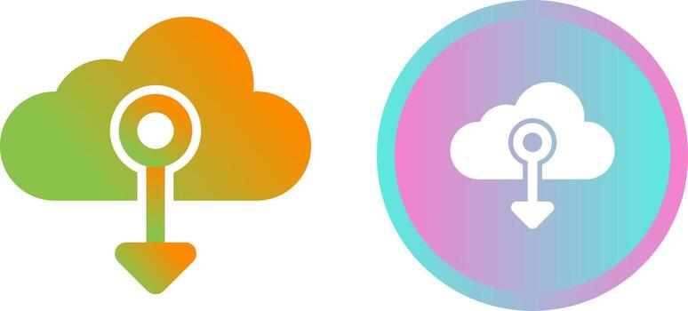 Cloud Native Vector Icon