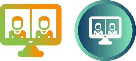 Video Conferencing Vector Icon