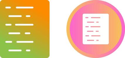 Document Align Left Vector Icon