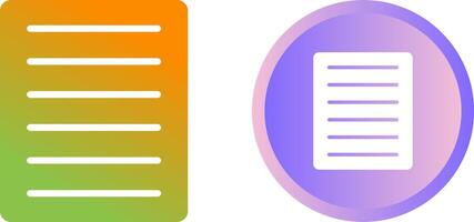 Document Align Justify Vector Icon