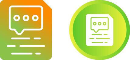 Document Insert Comment Vector Icon