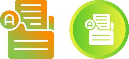 Document Font Vector Icon