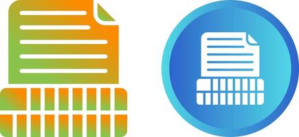 Document Insert Table Vector Icon