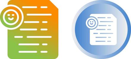 Document Insert Emoji Vector Icon