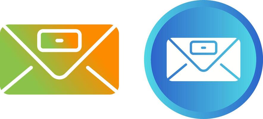 Envelope with stamp Vector Icon