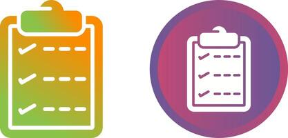 Task list with checkmarks Vector Icon