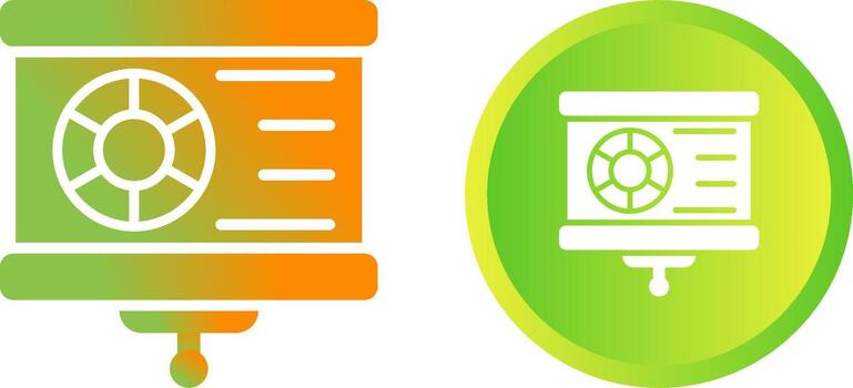 icono de vector de visualización de datos