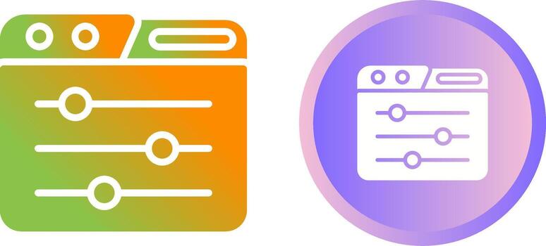 Control Panel Vector Icon