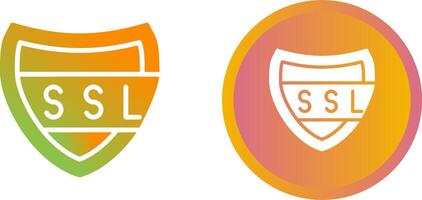 ssl certificado vector icono