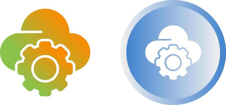 icono de vector de nube