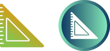 Triangular Ruler Vector Icon