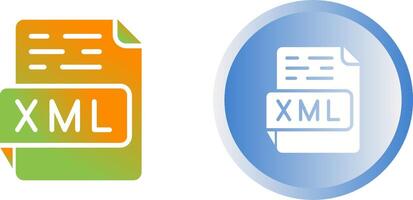 icono de vector xml