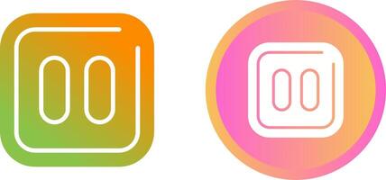 Pause Sqaure Vector Icon