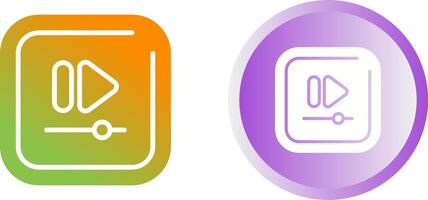 Video Fast Square Triangle Vector Icon
