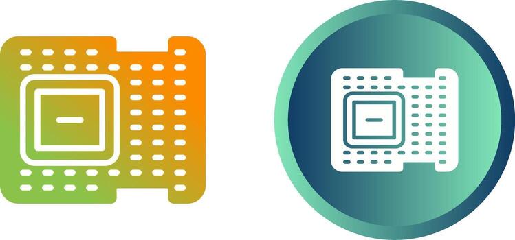 icono de vector de procesador