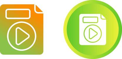 Video File Vector Icon