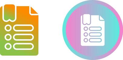 Bullet Points Vector Icon