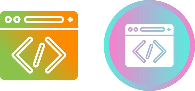 icono de vector de codificación