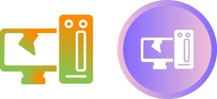 Desktop Computer Vector Icon