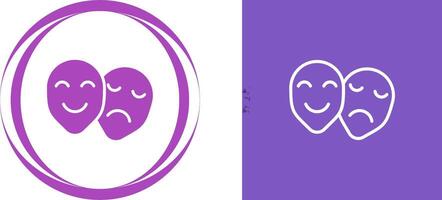 Theatre masks Vector Icon