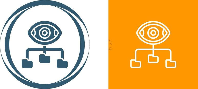 icono de vector de visualización de datos