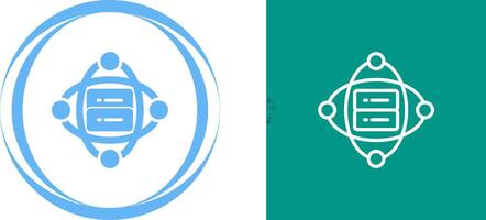 Cluster Server Vector Icon