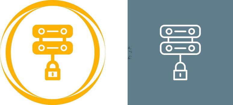 servidor seguridad vector icono