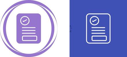 Document Approval Vector Icon