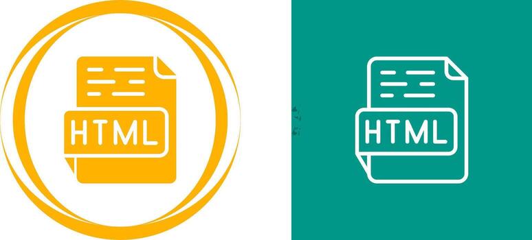 icono de vector html