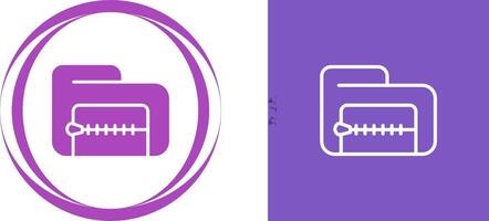 Zip File Vector Icon