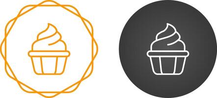 icono de vector de cupcake