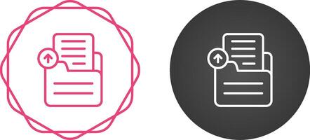 Document Upload Vector Icon