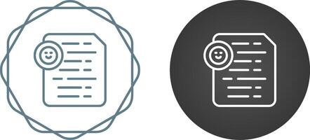 Document Insert Emoji Vector Icon