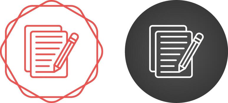 icono de vector de edición de documento