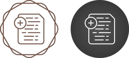 Document Insert Icon Vector Icon
