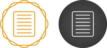 Document Align Justify Vector Icon