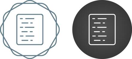 Document Align Left Vector Icon