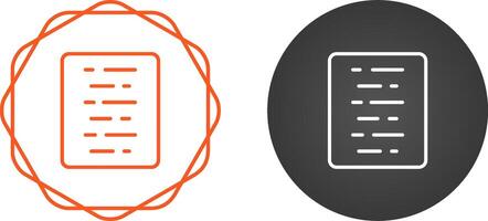 Document Align Center Vector Icon