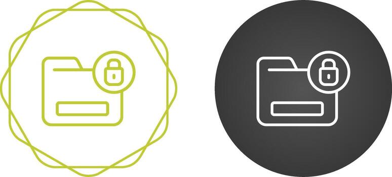 documento cifrado vector icono