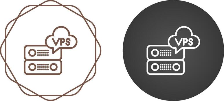 VPS Hosting Vector Icon
