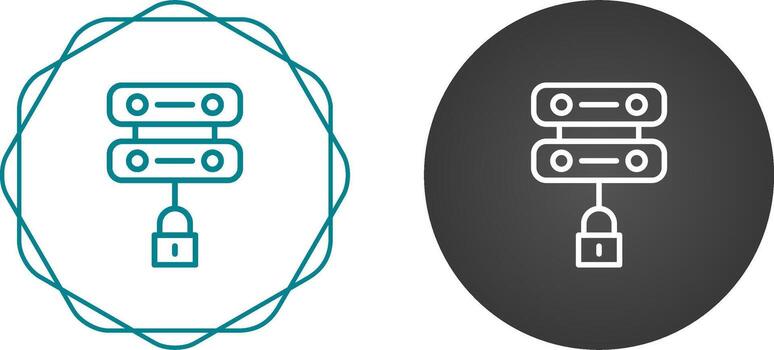 servidor seguridad vector icono