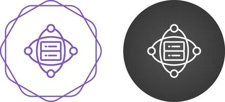 Cluster Server Vector Icon