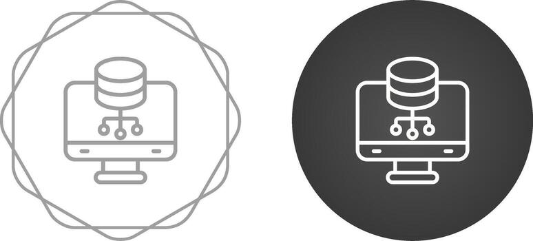 Database Management Vector Icon