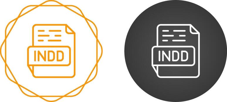INDD Vector Icon