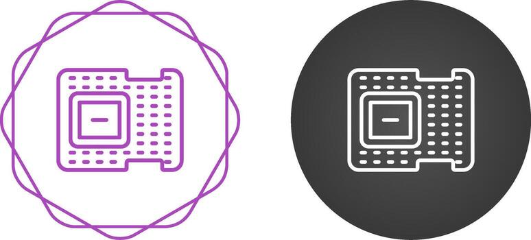icono de vector de procesador