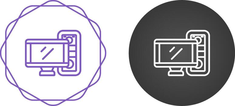 icono de vector de computadora