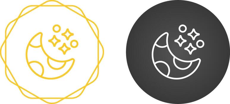 icono de vector de luna