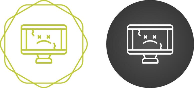 icono de vector de computadora