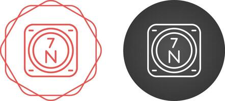 nitrógeno vector icono