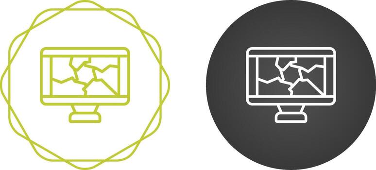 icono de vector de computadora